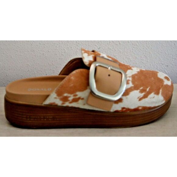 Donald Pliner Women's Sz 7M Natural Tan Fiona Leather Upper Slip-On Clogs $198 - Picture 6 of 8